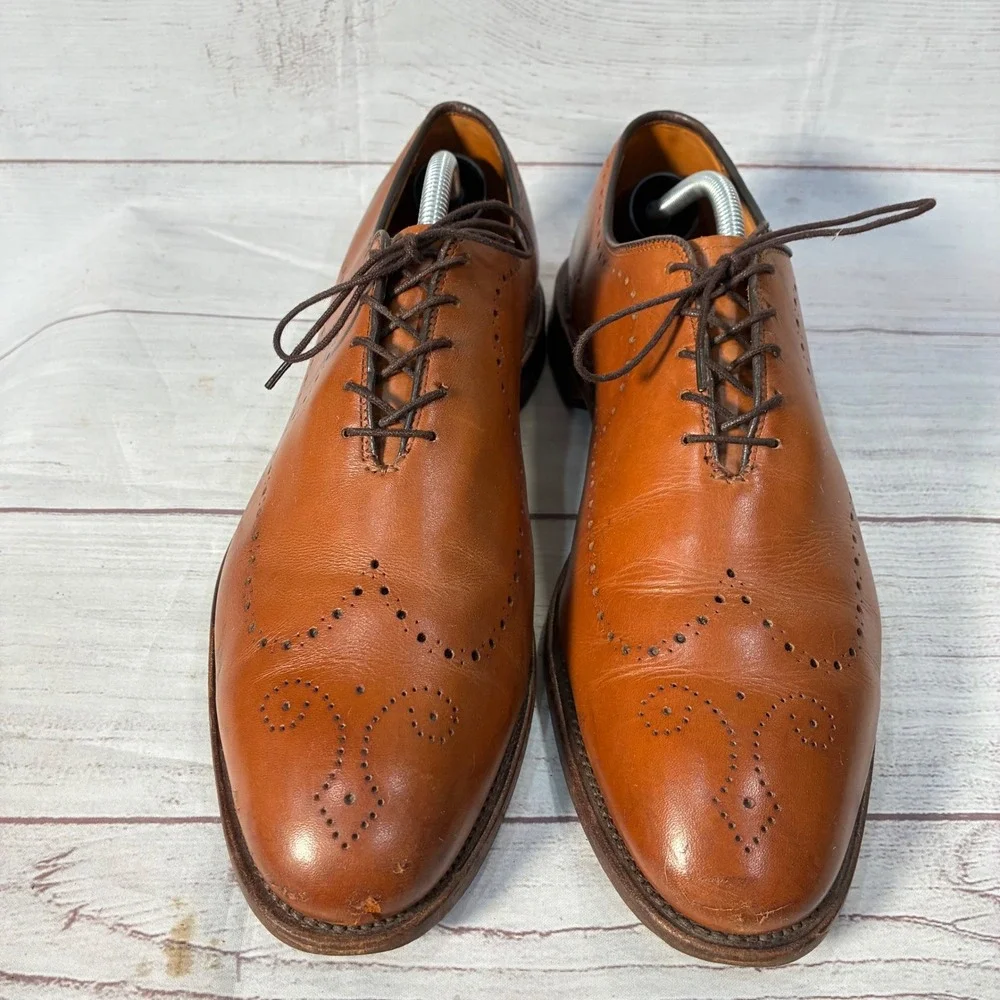 Allen Edmonds McAllister Wingtip‎ Oxford Mens 10.5D Brown Brogue 6205